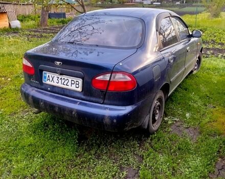 Синий Дэу Ланос, объемом двигателя 1.5 л и пробегом 290 тыс. км за 2500 $, фото 1 на Automoto.ua