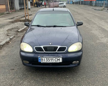 Синий Дэу Ланос, объемом двигателя 1.5 л и пробегом 257 тыс. км за 2000 $, фото 1 на Automoto.ua