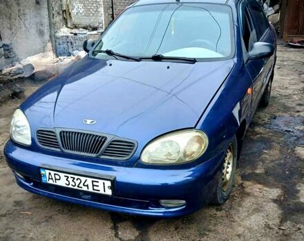 Синий Дэу Ланос, объемом двигателя 1.5 л и пробегом 220 тыс. км за 1450 $, фото 1 на Automoto.ua