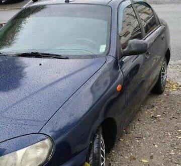 Синий Дэу Ланос, объемом двигателя 1.5 л и пробегом 45 тыс. км за 1400 $, фото 1 на Automoto.ua