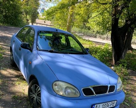 Синий Дэу Ланос, объемом двигателя 1.5 л и пробегом 102 тыс. км за 1260 $, фото 1 на Automoto.ua