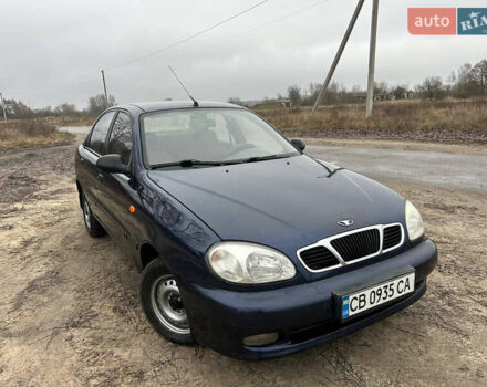 Синий Дэу Ланос, объемом двигателя 1.5 л и пробегом 177 тыс. км за 2100 $, фото 1 на Automoto.ua