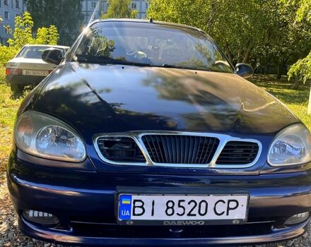 Синий Дэу Ланос, объемом двигателя 1.5 л и пробегом 190 тыс. км за 1640 $, фото 1 на Automoto.ua