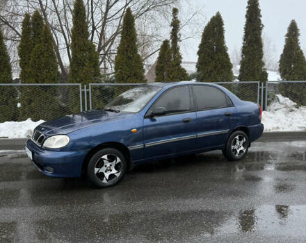 Синий Дэу Ланос, объемом двигателя 1.5 л и пробегом 200 тыс. км за 2200 $, фото 1 на Automoto.ua