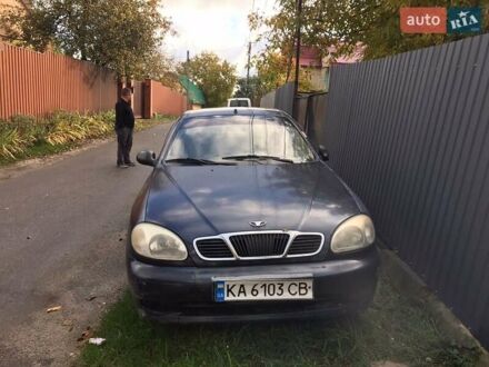 Синий Дэу Ланос, объемом двигателя 1.5 л и пробегом 345 тыс. км за 1550 $, фото 1 на Automoto.ua
