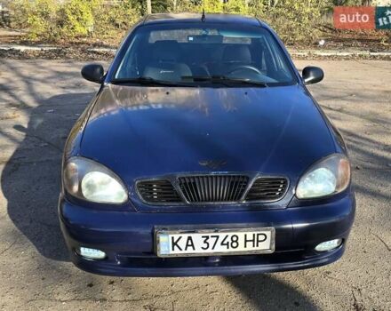 Синий Дэу Ланос, объемом двигателя 1.5 л и пробегом 345 тыс. км за 1800 $, фото 1 на Automoto.ua