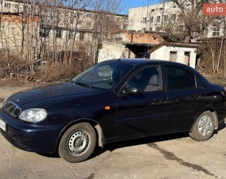 Синий Дэу Ланос, объемом двигателя 1.5 л и пробегом 133 тыс. км за 3400 $, фото 1 на Automoto.ua