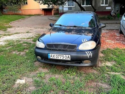 Синий Дэу Ланос, объемом двигателя 1.5 л и пробегом 250 тыс. км за 1000 $, фото 1 на Automoto.ua