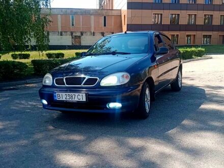 Синий Дэу Ланос, объемом двигателя 1.5 л и пробегом 202 тыс. км за 1500 $, фото 1 на Automoto.ua