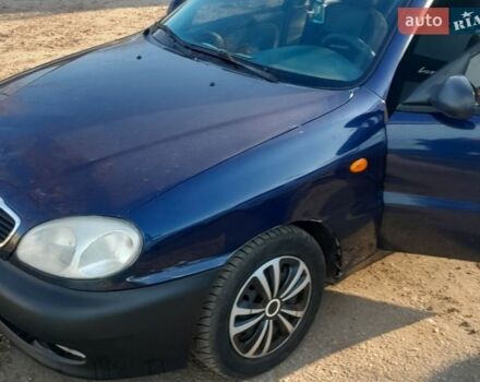 Синий Дэу Ланос, объемом двигателя 1.5 л и пробегом 150 тыс. км за 2100 $, фото 1 на Automoto.ua