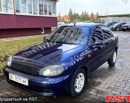 Синий Дэу Ланос, объемом двигателя 1.5 л и пробегом 130 тыс. км за 3300 $, фото 1 на Automoto.ua