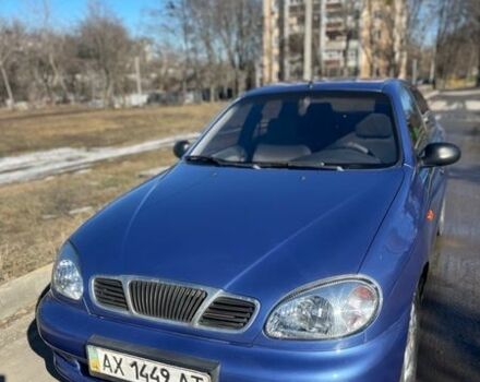 Синий Дэу Ланос, объемом двигателя 1.5 л и пробегом 212 тыс. км за 2250 $, фото 1 на Automoto.ua