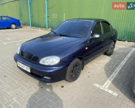 Синий Дэу Ланос, объемом двигателя 1.5 л и пробегом 165 тыс. км за 3000 $, фото 1 на Automoto.ua