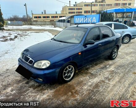 Синий Дэу Ланос, объемом двигателя 1.5 л и пробегом 37000 тыс. км за 2300 $, фото 1 на Automoto.ua