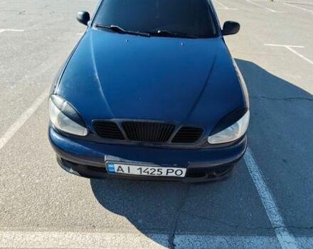 Синий Дэу Ланос, объемом двигателя 1.5 л и пробегом 447 тыс. км за 2100 $, фото 1 на Automoto.ua