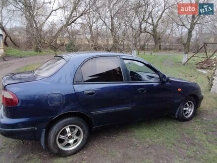 Синий Дэу Ланос, объемом двигателя 1.5 л и пробегом 217 тыс. км за 2200 $, фото 1 на Automoto.ua