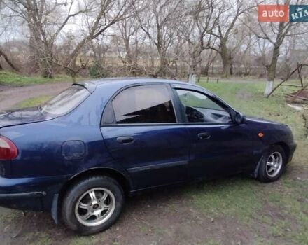 Синий Дэу Ланос, объемом двигателя 1.5 л и пробегом 217 тыс. км за 2200 $, фото 1 на Automoto.ua