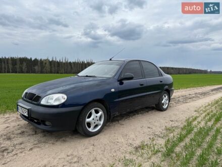 Синий Дэу Ланос, объемом двигателя 1.5 л и пробегом 175 тыс. км за 2000 $, фото 1 на Automoto.ua