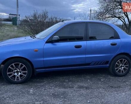 Синий Дэу Ланос, объемом двигателя 1.5 л и пробегом 230 тыс. км за 2400 $, фото 1 на Automoto.ua