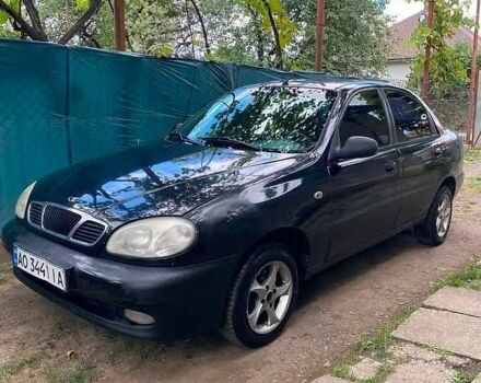 Синий Дэу Ланос, объемом двигателя 1.5 л и пробегом 310 тыс. км за 400 $, фото 1 на Automoto.ua
