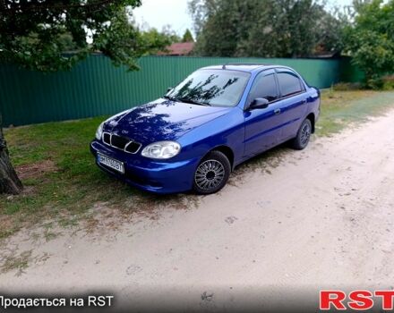 Синий Дэу Ланос, объемом двигателя 1.5 л и пробегом 96 тыс. км за 2500 $, фото 1 на Automoto.ua