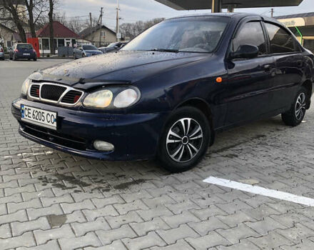 Синий Дэу Ланос, объемом двигателя 1.5 л и пробегом 166 тыс. км за 1500 $, фото 1 на Automoto.ua