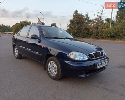 Синий Дэу Ланос, объемом двигателя 1.5 л и пробегом 172 тыс. км за 2850 $, фото 1 на Automoto.ua