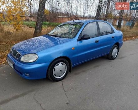 Синий Дэу Ланос, объемом двигателя 1.5 л и пробегом 240 тыс. км за 2550 $, фото 1 на Automoto.ua