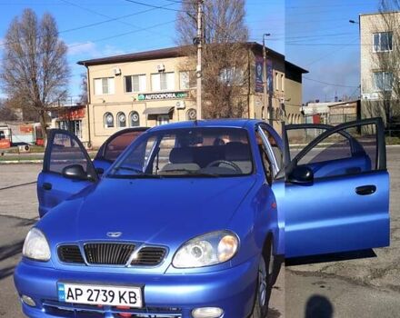 Синий Дэу Ланос, объемом двигателя 1.5 л и пробегом 162 тыс. км за 2100 $, фото 1 на Automoto.ua