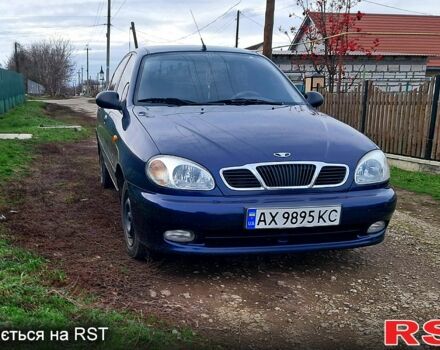 Синий Дэу Ланос, объемом двигателя 1.5 л и пробегом 147 тыс. км за 3000 $, фото 1 на Automoto.ua