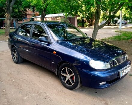 Синий Дэу Ланос, объемом двигателя 1.5 л и пробегом 168 тыс. км за 3500 $, фото 1 на Automoto.ua