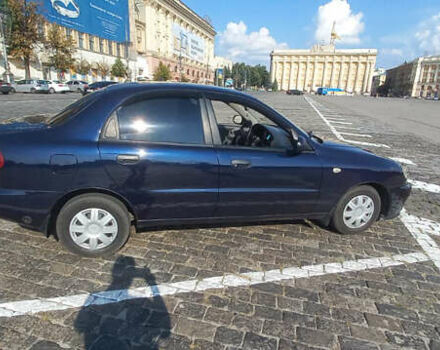Синий Дэу Ланос, объемом двигателя 1.5 л и пробегом 190 тыс. км за 3500 $, фото 1 на Automoto.ua