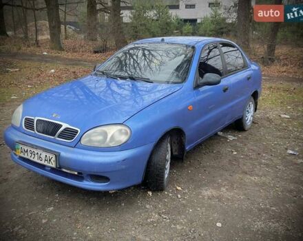 Синій Деу Ланос, об'ємом двигуна 1.5 л та пробігом 350 тис. км за 1100 $, фото 1 на Automoto.ua