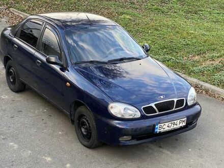 Синий Дэу Ланос, объемом двигателя 1.5 л и пробегом 200 тыс. км за 1200 $, фото 1 на Automoto.ua