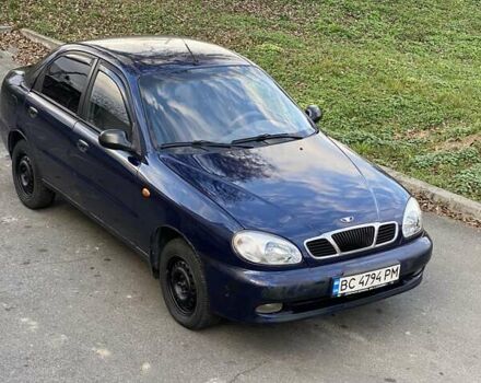 Синий Дэу Ланос, объемом двигателя 1.5 л и пробегом 200 тыс. км за 1200 $, фото 1 на Automoto.ua