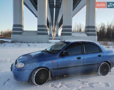 Синий Дэу Ланос, объемом двигателя 1.5 л и пробегом 73 тыс. км за 3350 $, фото 1 на Automoto.ua
