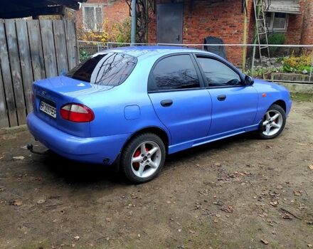 Синий Дэу Ланос, объемом двигателя 1.5 л и пробегом 97 тыс. км за 3500 $, фото 1 на Automoto.ua