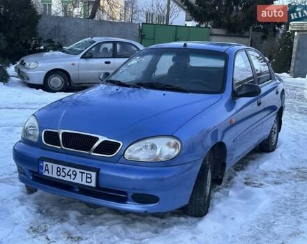 Синий Дэу Ланос, объемом двигателя 1.5 л и пробегом 120 тыс. км за 2300 $, фото 1 на Automoto.ua