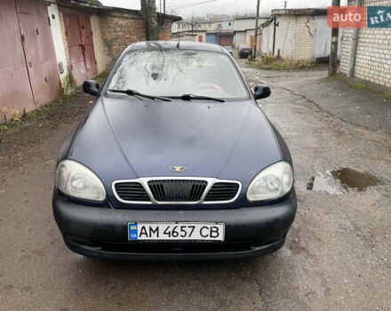 Синий Дэу Ланос, объемом двигателя 1.5 л и пробегом 245 тыс. км за 1650 $, фото 1 на Automoto.ua