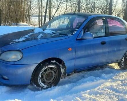 Синий Дэу Ланос, объемом двигателя 1.5 л и пробегом 263 тыс. км за 1200 $, фото 1 на Automoto.ua