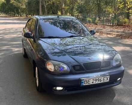 Синий Дэу Ланос, объемом двигателя 1.5 л и пробегом 280 тыс. км за 3000 $, фото 1 на Automoto.ua