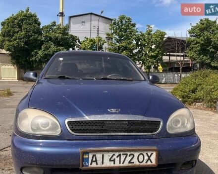 Синий Дэу Ланос, объемом двигателя 1.5 л и пробегом 357 тыс. км за 1200 $, фото 1 на Automoto.ua