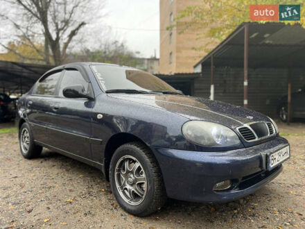 Синий Дэу Ланос, объемом двигателя 1.5 л и пробегом 121 тыс. км за 2600 $, фото 1 на Automoto.ua