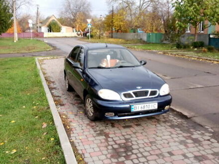 Синий Дэу Ланос, объемом двигателя 1.5 л и пробегом 156 тыс. км за 2000 $, фото 1 на Automoto.ua