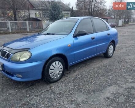 Синий Дэу Ланос, объемом двигателя 1.5 л и пробегом 113 тыс. км за 1800 $, фото 1 на Automoto.ua