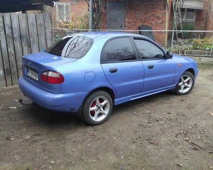 Синий Дэу Ланос, объемом двигателя 1.5 л и пробегом 97 тыс. км за 2900 $, фото 1 на Automoto.ua