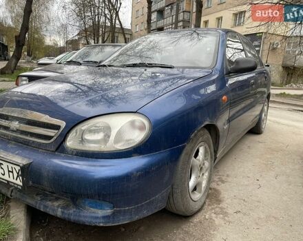 Синий Дэу Ланос, объемом двигателя 1.5 л и пробегом 250 тыс. км за 1700 $, фото 1 на Automoto.ua