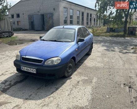 Синій Деу Ланос, об'ємом двигуна 1.4 л та пробігом 200 тис. км за 1496 $, фото 1 на Automoto.ua