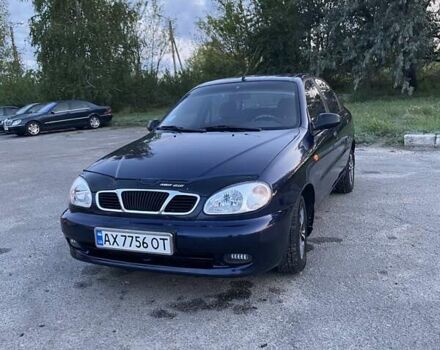 Синий Дэу Ланос, объемом двигателя 1.5 л и пробегом 172 тыс. км за 2999 $, фото 1 на Automoto.ua