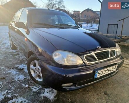 Синий Дэу Ланос, объемом двигателя 1.5 л и пробегом 255 тыс. км за 2200 $, фото 1 на Automoto.ua